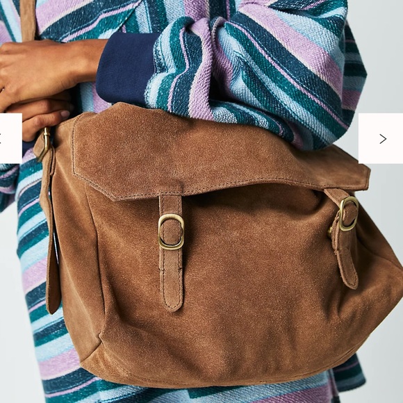 Free People Zahara Suede Messenger Bag - Picture 2 of 3